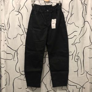 Coated Baggy Paperbag Pants